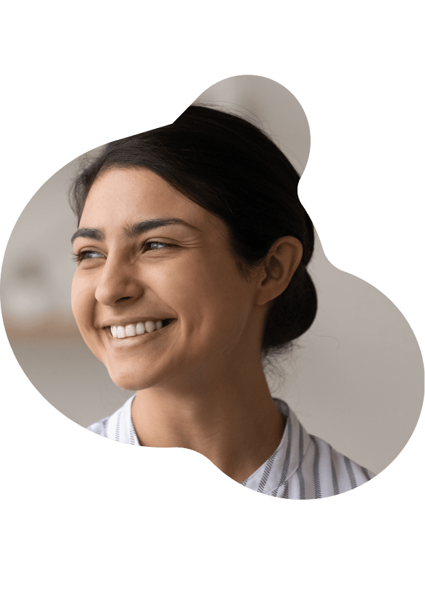 Femme souriante