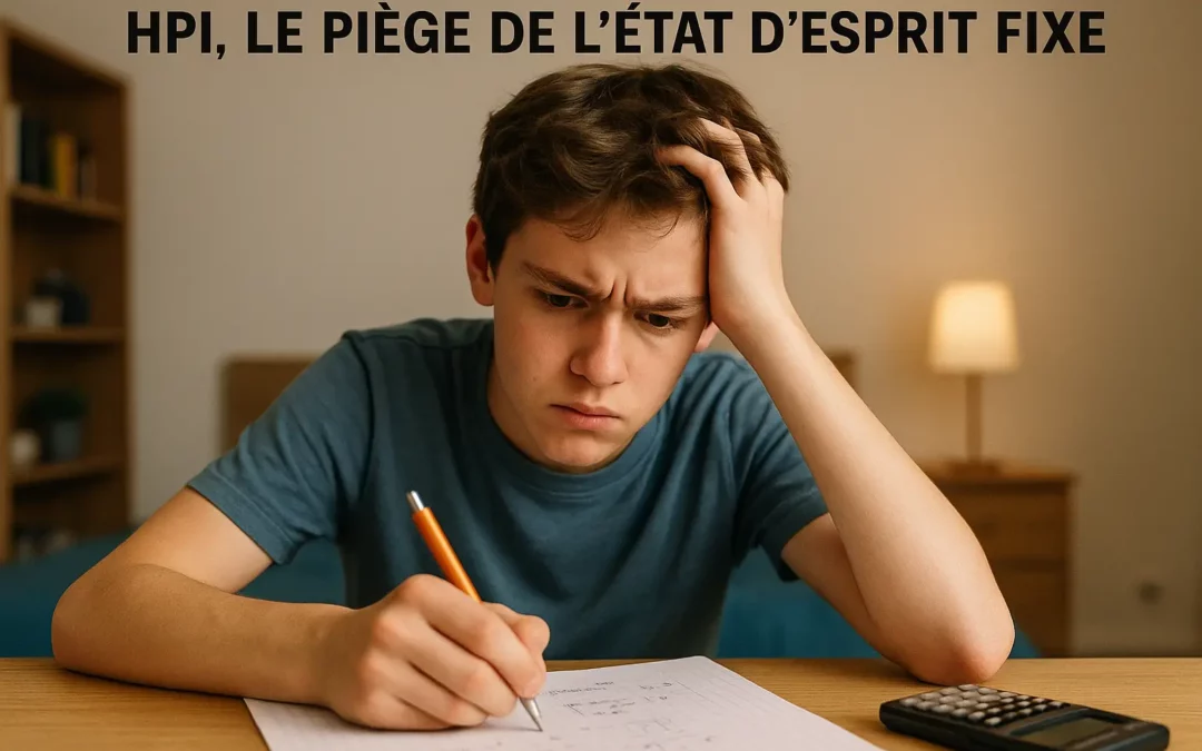 Adolescent perplexe devant un exercice de maths